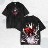 Vintage Game Graphic Washed Shirt Summer Men's and Women's Washed T-shirt Top
