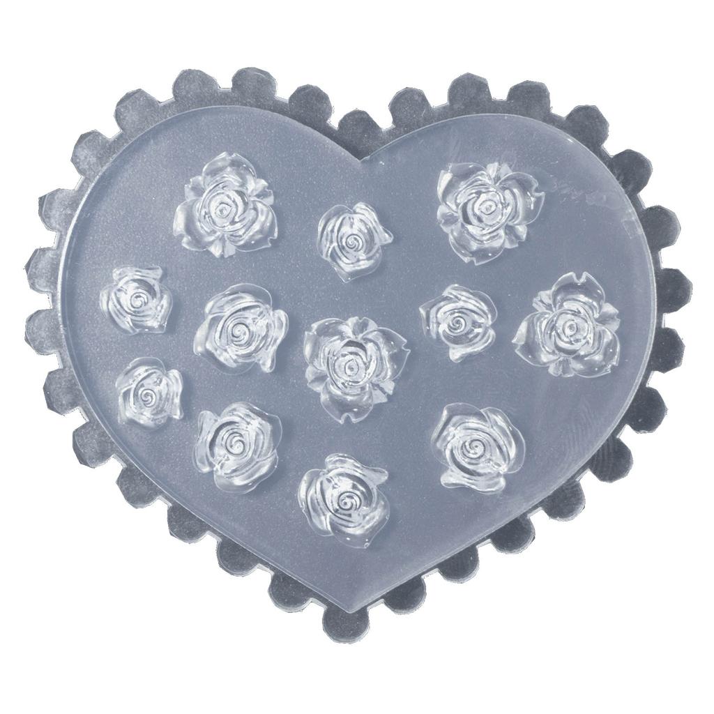 Nail Art Silicone Mold 3D Flowers Nails Making Molds Embossed Nail Stencils Sculpture Mould Decorations for Manicurists