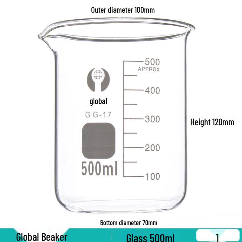 High-Temperature Graduated Glass Beaker