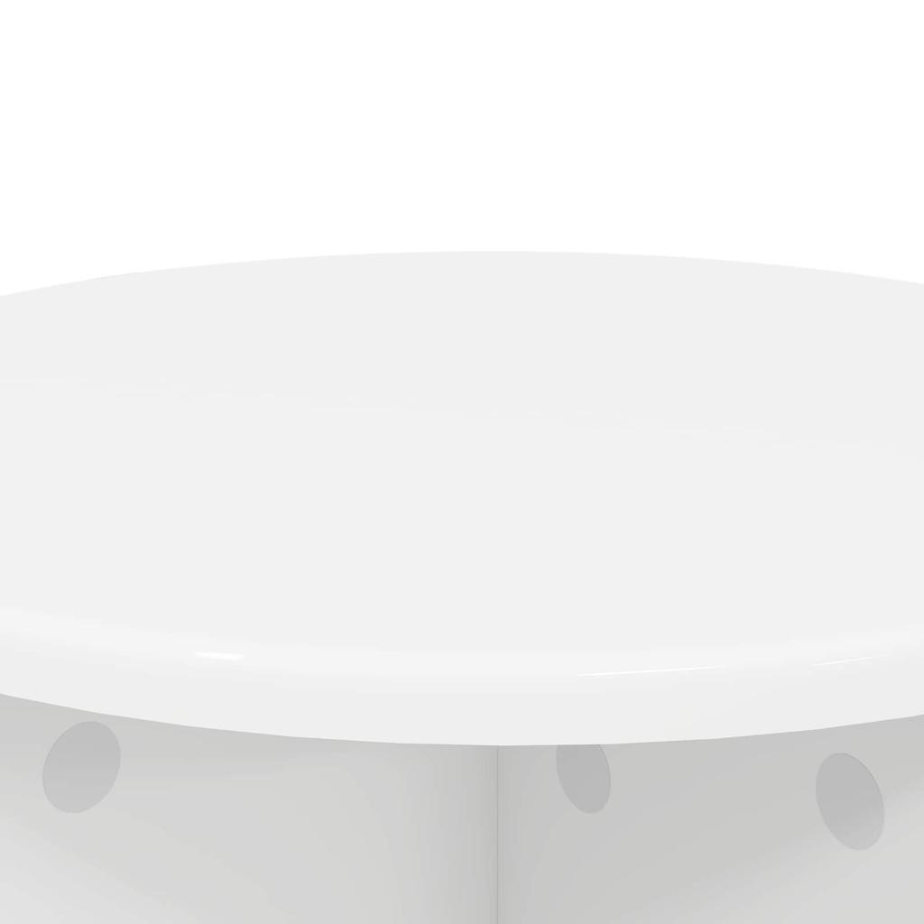 Plant Stand 2 pcs White Ø40 x 40 cm Engineered Wood