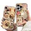 The Hamburger Cat One Day Couple Phone Case Is Suitable for Apple 16promax Space 15iPhone14
