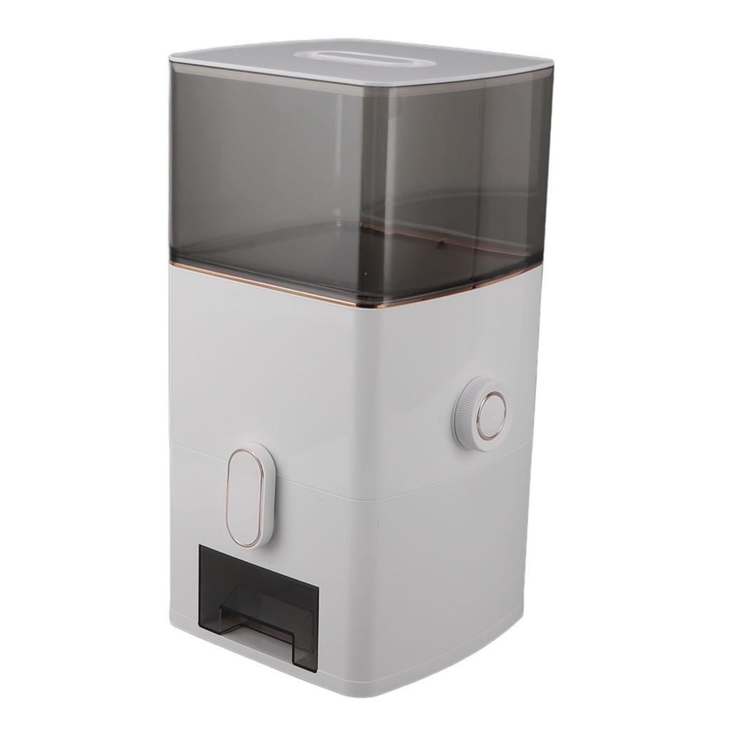 Rice Dispenser 13.2lb Capacity Transparent Window Dry Food Storage Container with Measuring Cup for Kitchen Flour Sugar