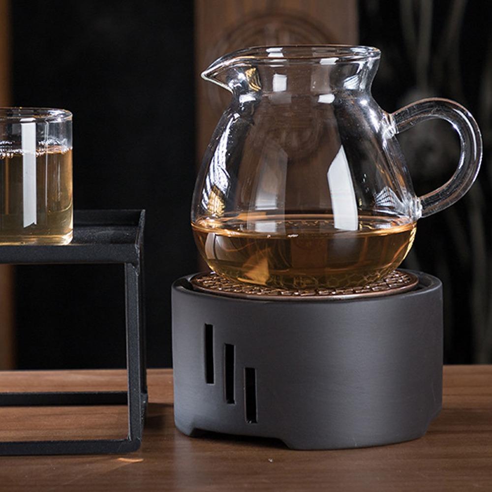 Ceramic Material Teapot Warmer Kit Iron Mat Teapot Heating Base Tea Stove Warmer Tea Warmer Tea