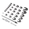 32Pcs 10 to 50mm Metric Tight Clearance Brake Line Wrench Set 3 8 1 2 3 4 Inch Drive Offset Open End Wrenches with