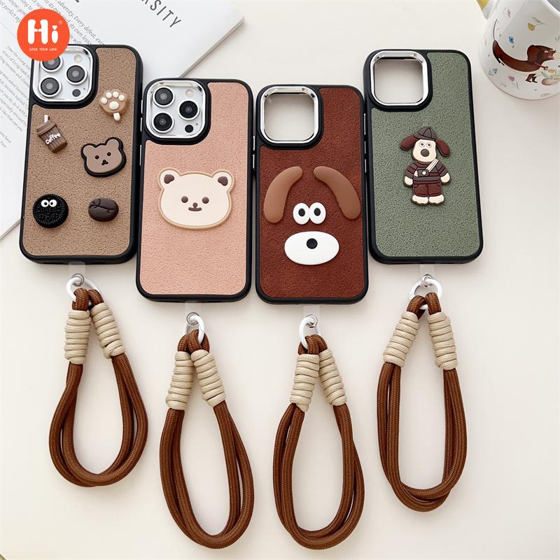 

Чехол для мобильного телефона с милым рисунком для Apple 15, кукла, iPhone14, ремешок на руку, 13promax, силиконовый 12, жесткий чехол для женщин