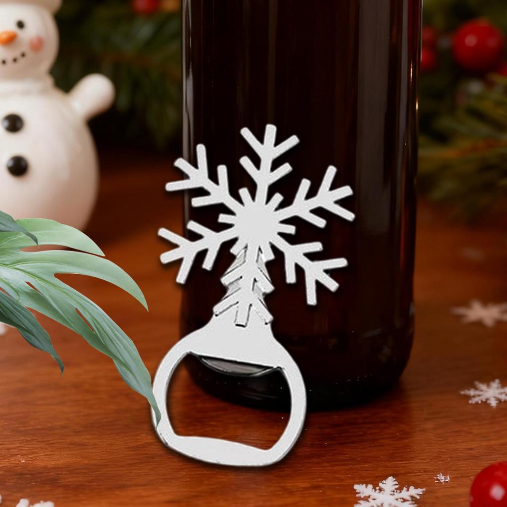 Bottle Openers Ergonomic Christmas Theme Lid Remover Wine Bottle Opener for Wedding Bartender Bar Home Favors Women Men Senior