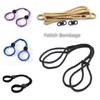 Game Parties Role-playing Stage Props of Cotton Rope Handcuffs And Leg Cuffs Multi-functional Self-binding Supplies