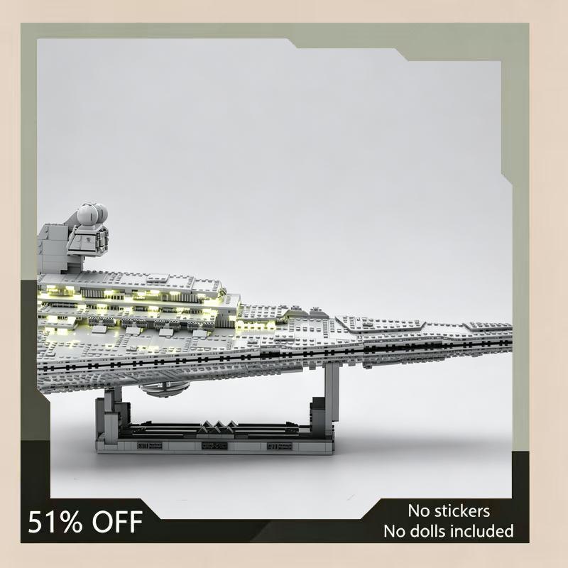 2835PCS Space Battle Destroyer MOC Custom Building Blocks Model DIY Creative Spaceship Assembly Toy Collection Display Gift