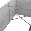 Garden Raised Bed Anthracite Grey 240 X 80 X 77 Cm Galvanized Steel