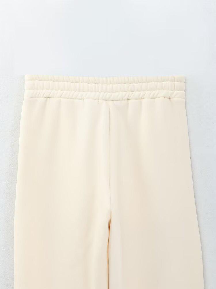 2024 Women's Embroidered Hooded Sweatshirt & High-Waist Joggers Set, Plus Size, Loose Fit