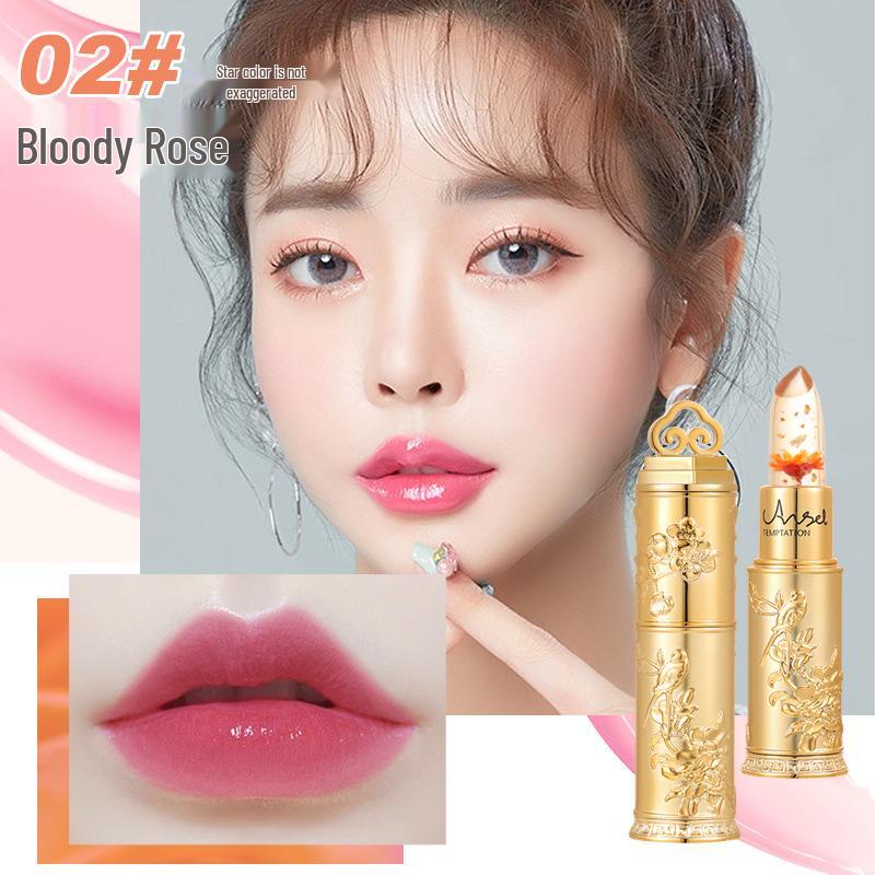 Angel's Temptation Color-Changing Lipstick: Long-Lasting, Transfer-Resistant, Smudge-Free, Hydrating for Plump Lips.