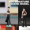 Simulation 1/64 Scale Miniature Figure Doll Resin Figurine with Fine Detail For Hobbyists And Scene Setting Accessories