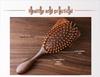 Sandalwood Air Cushion Oval Comb - Solid Wood Fluffy Hairbrush for Head Meridian Massage