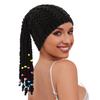 Hand-woven Braided Wool Hat, Autumn and Winter Warm Wig Hat, Funny Hat, Festival Hat