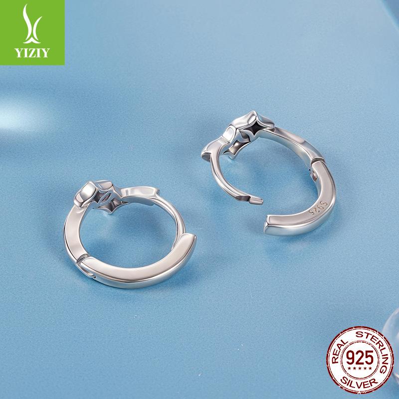 Shining Star Ear Buckle Earrings Women'S Dream Fashion Star S925 Sterling Silver Ear Ring Earrings