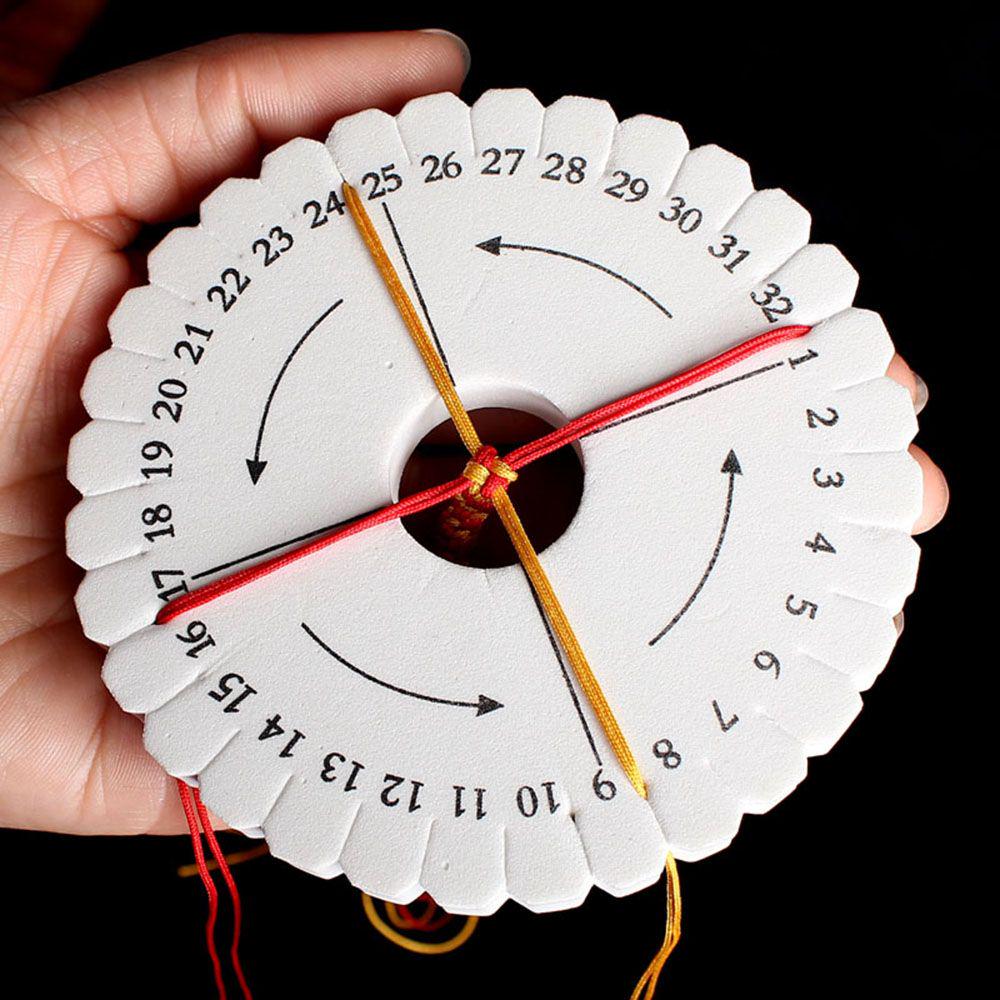 DIY Beading Cord Braiding Disc/Disk Kumihimo Rope Weaving Sewing Jewelry Design Board Handmade Tool