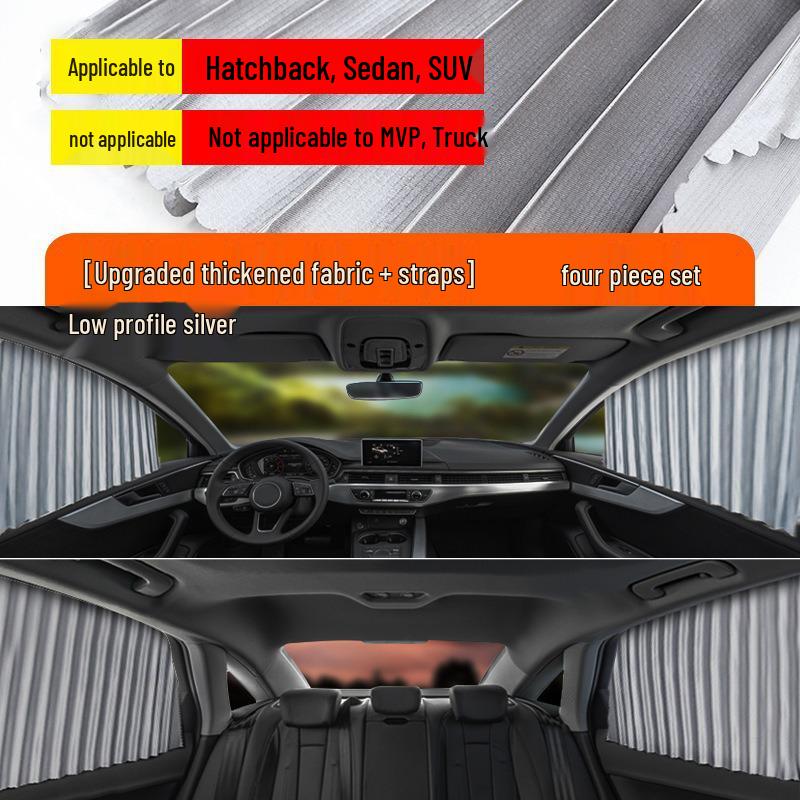 Universal Magnetic Car Sun Shade - Side Window Heat Insulation Curtain