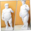 VOSAREA Fat David Statue - Roman Plaster Sculpture for Home Decor, Greek Mythology