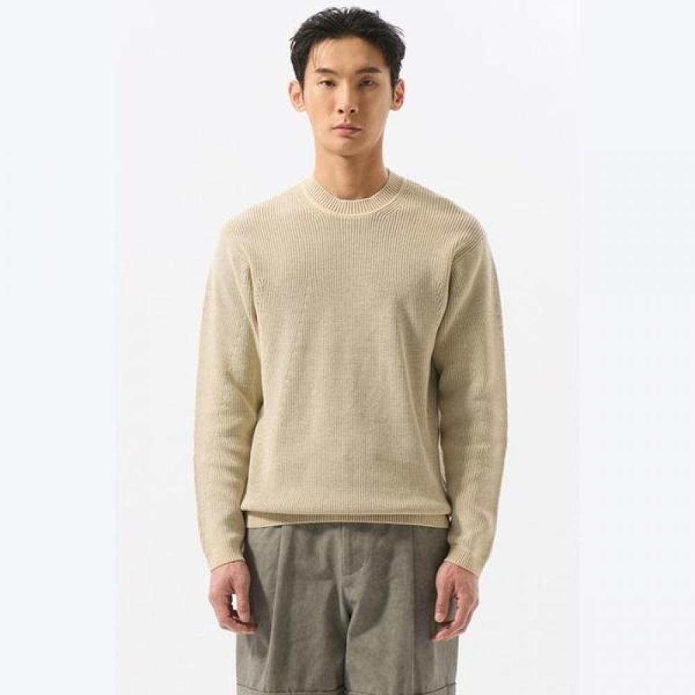 Customellow Beige Garment Dyed Sweater Cwwas25212bex Beige/95