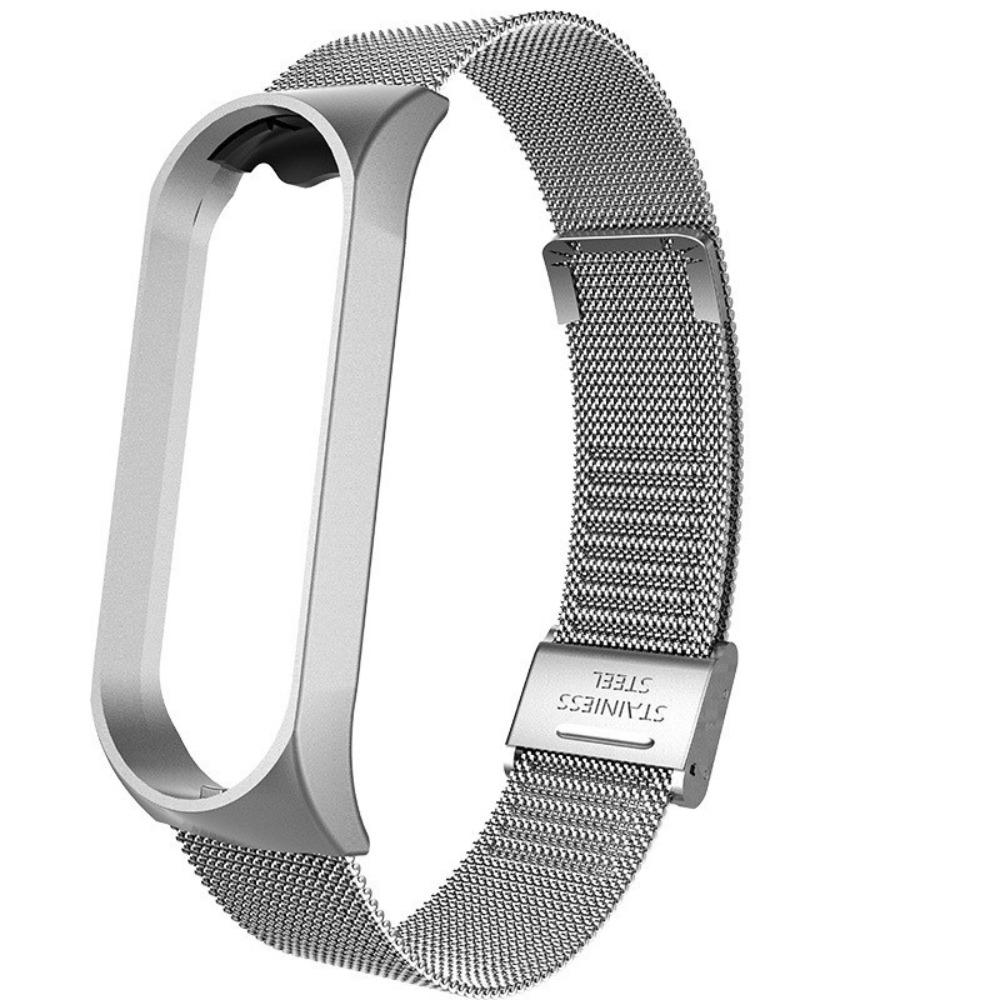 

Ремешок для браслета Xiaomi Mi Band 4 3 Металлическая стальная пряжка Ремешок для часов Миланский для Mi Band 4 3 Браслет на запястье Пояс для запястья Аксессуары для умных часов