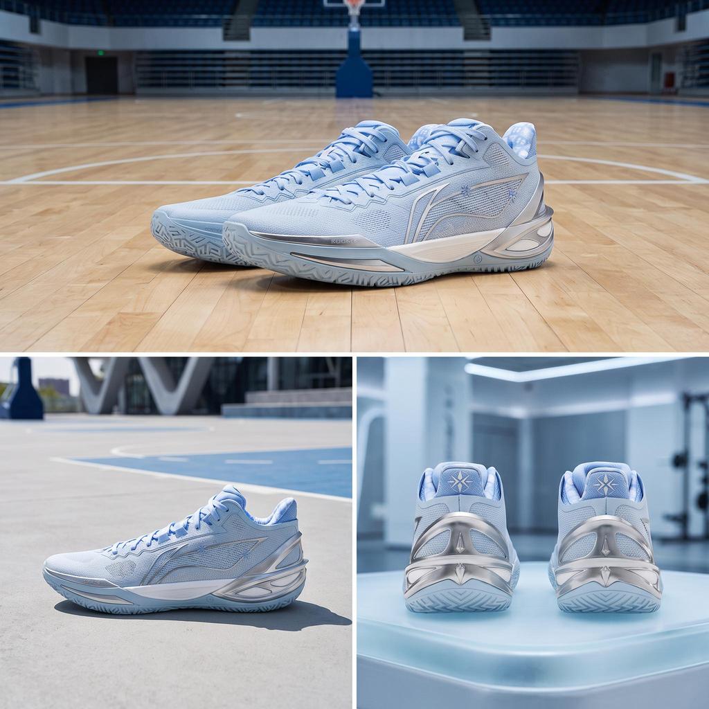 LiNing Blade 6 Basketball Shoes Unisex Sneakers Ice-River-Blue ABAV063-2