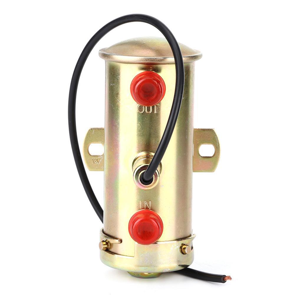 12V Copper Universal Auto Car Electric Fuel Pump Modification Accessory Part