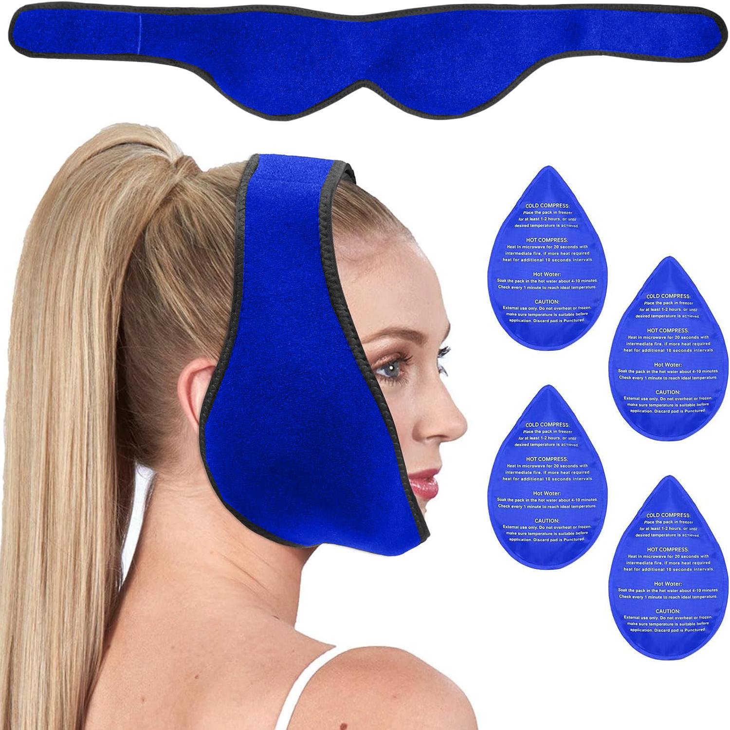 

Пакет со льдом для зубов мудрости, обертывание для лица для удаления зубов мудрости, зубной боли, облегчения боли, ВНЧС, лед для челюсти для лица, челюстно-лицевая хирургия, зубной имплант