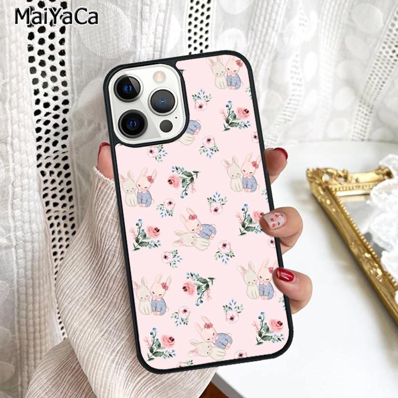 

Rabbits Bunnies Phone Case Cover For iPhone 17 Air 16 16e 15 plus 11 12 13 14 pro max shell coque iPhone 11pro max