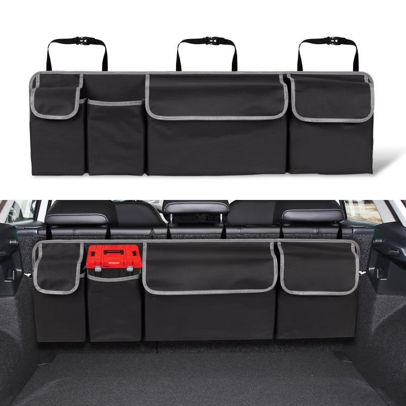 1PCS Oxford Cloth Car Seatback Trunk Storage Box - Foldable Multipurpose Storage for Car Back Seat Rear Seat - Universal Use