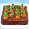 Carrot And Vegetable Garden Interactive Dog Plush Toys For Pet Relief Stress