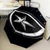 1PC Shield With Star Emblem Printed Umbrella Folding umbrella, automatic umbrella 8-Frame for Travel, camping Fan gifts Christmas Gifts