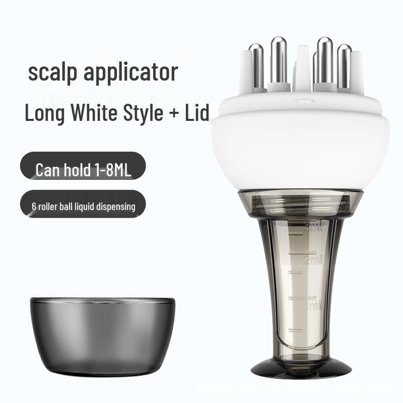 Mino 15ml Large Capacity Scalp Applicator: Portable Hair Strengthening Essential Oil Roller & Massage Comb