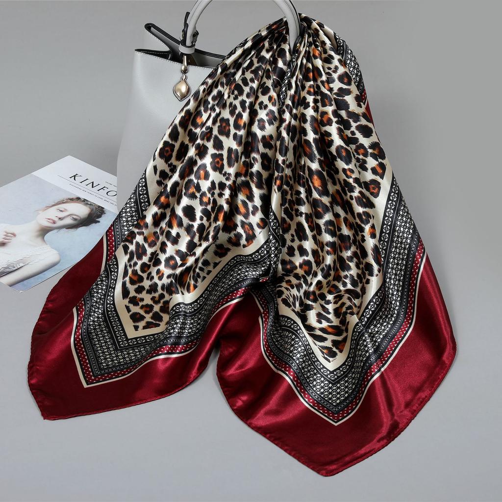 90 Square Scarves, Silk Scarves, Women's New Spring and Summer High-end Sense Versatile, Thin Scarves, Shawls Outside