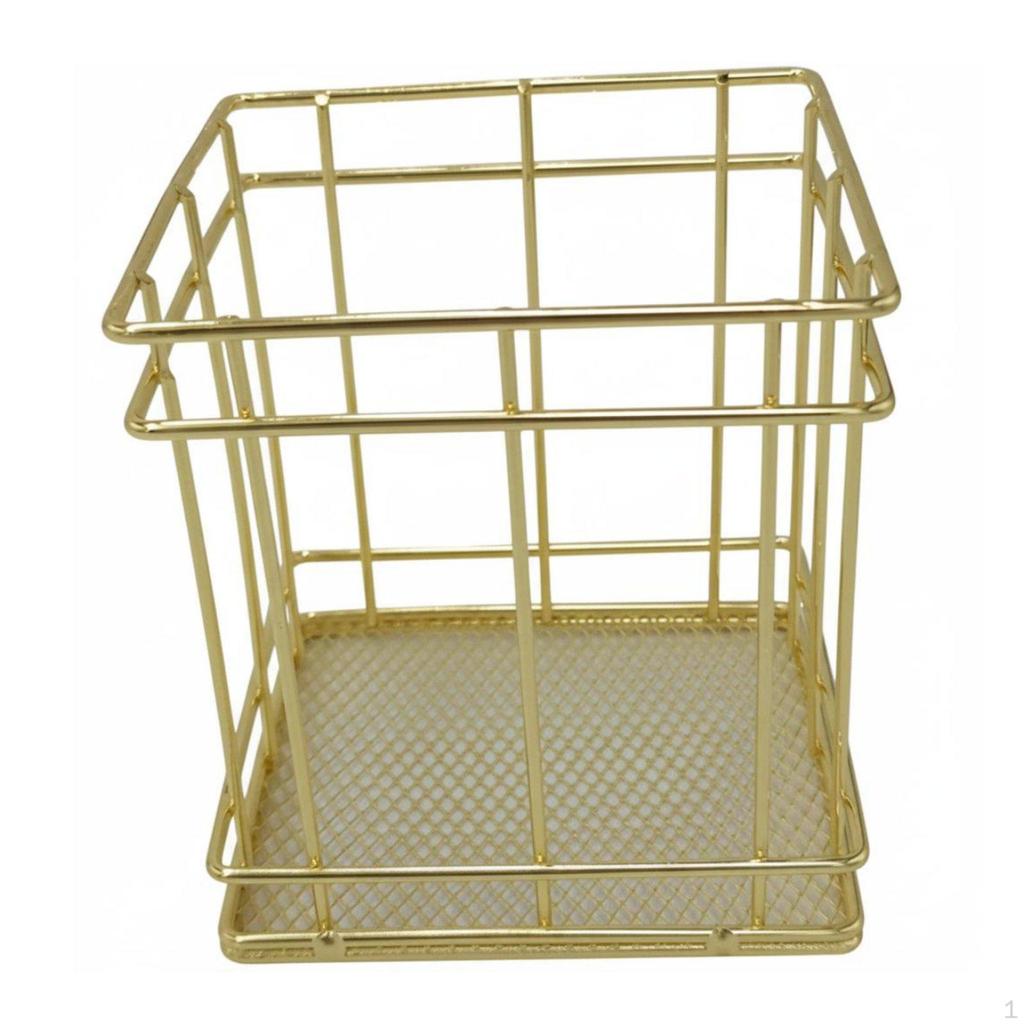 Nordic Aesthetic Stationery Holder Wrought Iron Crafted Metal Wire Pencil Cup MultiFunctional