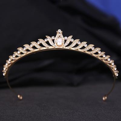 Korean Bridal Tiara Small Crown Zircon Princess Birthday Crown Children's Catwalk Performance Headband Dress Accessories