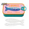 Jewelry Storage for Purse Sardine Can Box Portable Anti-tangle Travel Case Small Box Gifts Lightweight Retro Plastic Organizer Necklaces And