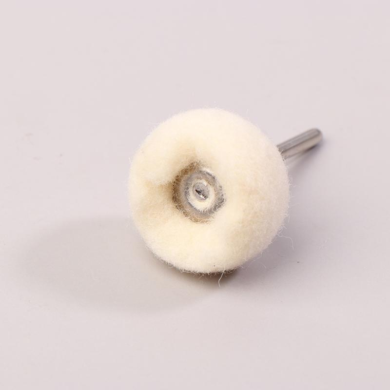 10Pcs Mini Wool Polishing Head 3Mm Shank Buffing Wheel Polish Brush Drill Rotary Abrasive Brush Hand Grinding Buffing Tools