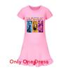 Hunters Demon Kpop Girl Sleep Dress With Ruffle Skirt For Kids Lounge Sleep And