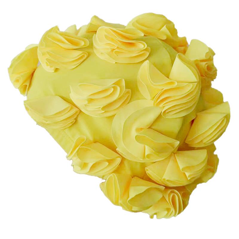 

Летние цветы Шапочка для плавания женская Высокая эластичность Удобная шапочка для плавания Не давит Свободная шапочка для плавания