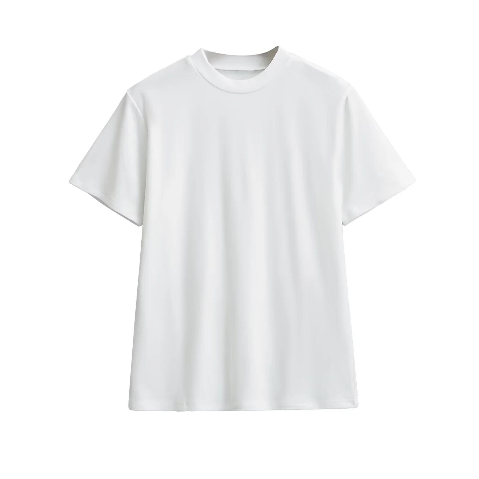 

Women s Basic Round Neck Loose Short Sleeve T-shirt, Elegant Versatile Casual Pullover Top Small белый
