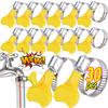 10-30pcs 16-25mm Adjustable Hose Clamps Pipe Clip Yellow Plastic Handle Hand Wriggle Fuel Hose Clips Water Pipe Fasteners Clamps