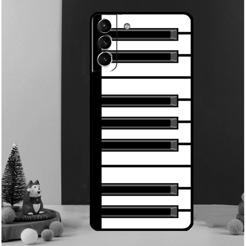 Piano Keys Musical Case For Samsung Galaxy S24 S26 Ultra S22 S23 S25 Ultra S20 S21 Plus S10 S25 FE Cover Funda