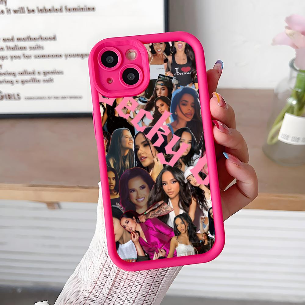 

Fashion Becky G Thicken TPU Mobile Phone Case for iPhone 17 16 15 14 13 12 11 Air Pro Max Plus Colorful Cover iPhone 14