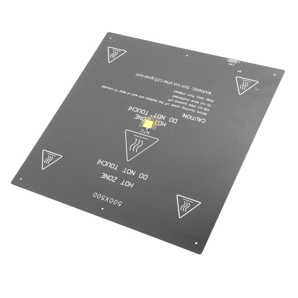 3D Printer Heated Bed 24V 350W High Power Aluminium Alloy 500x500mm 3D Printer Hotbed Platform