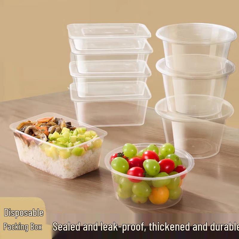 Deshangyuan Rectangular Disposable Food Containers with Lids