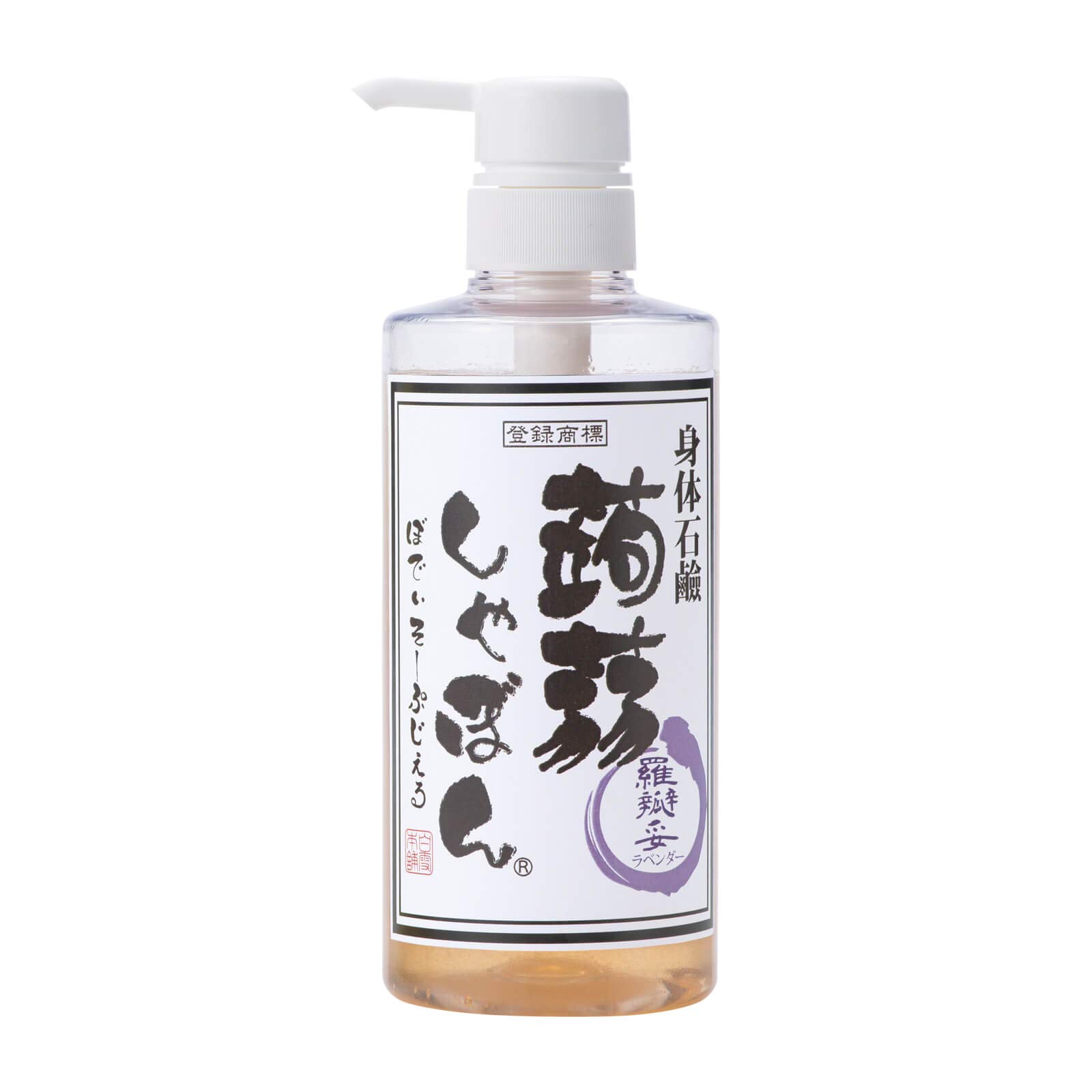 Konjac Soap Body Soap Gel Lavender Body Soap Gel with Ceramide For Dry and Sensitive Skin (500g) (Additive-free/Moisturizing/Smooth Skin)