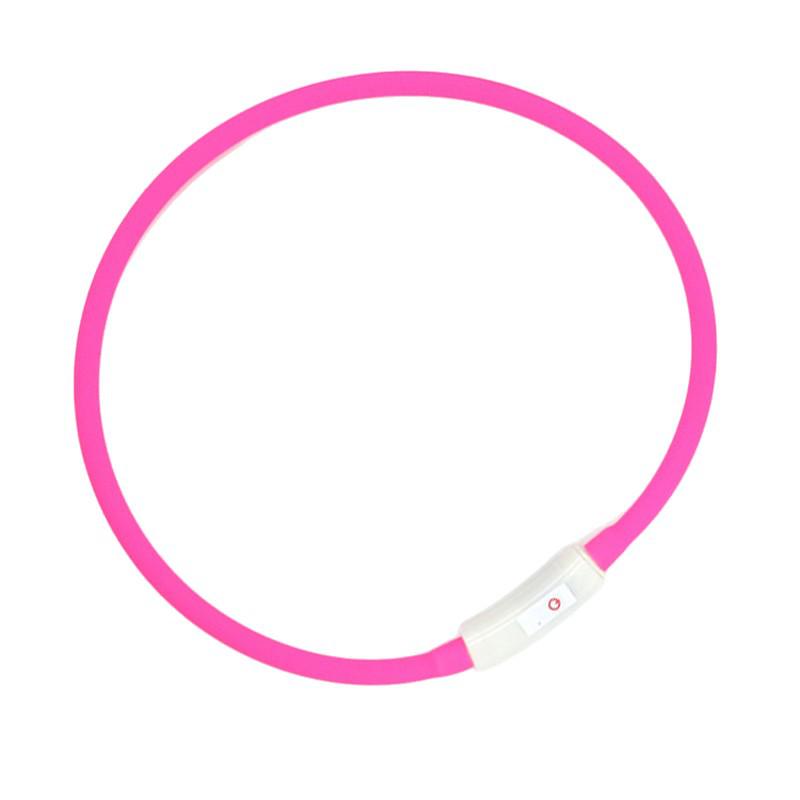 Rechargeable Waterproof LED Dog Collar: Colorful Nighttime Walking Light