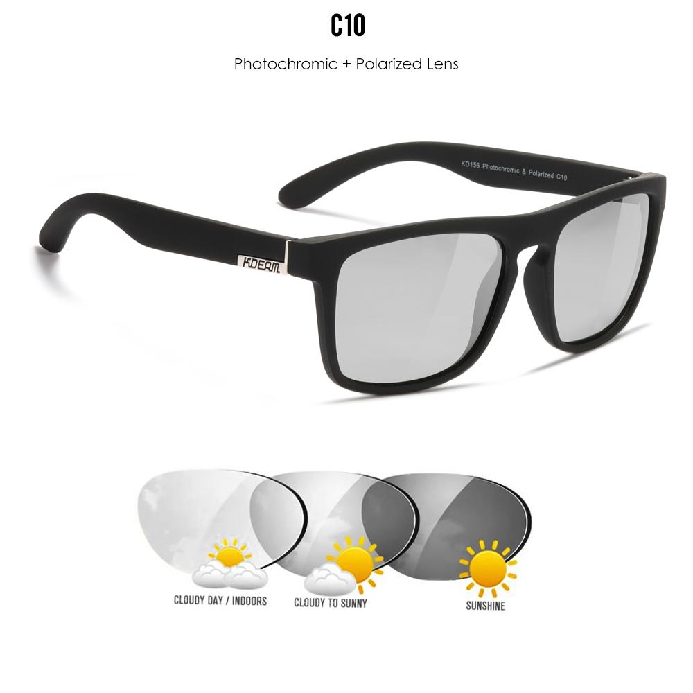 KDEAM Legend Square Sunglasses Polarized Lens For Men Women Outdoor Sports Fishing Mountaineering Sun Glasses With Brand Box 4