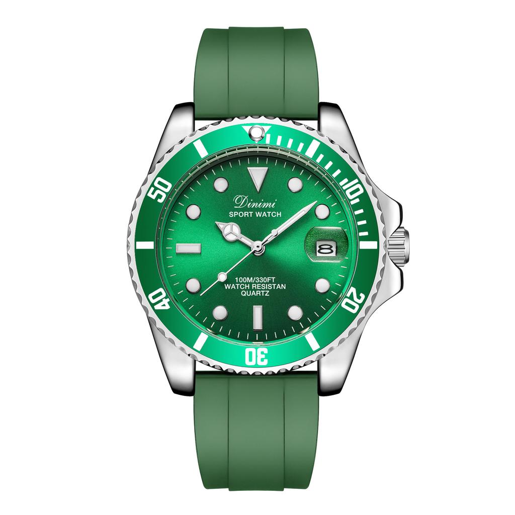 Women's New Green Silicone Strap Women's Watch Trendy Fashion Small Green Watch