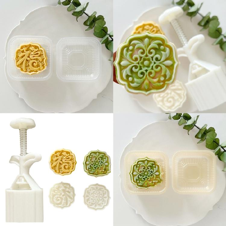 Unique 75g Festival Mooncakes Mould Hand Pressure Mooncakes Crafting Molds for Festival Treat and Unique Dessert